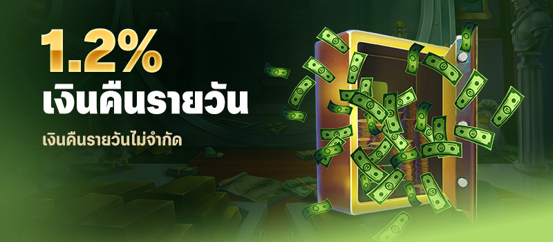 1.2% คืนเงินรายวัน