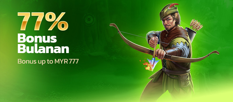 77% Bonus Bulanan